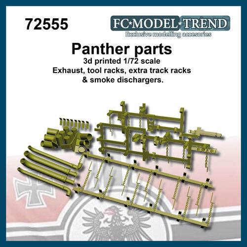 72555 Panther details, 1/72 scale.