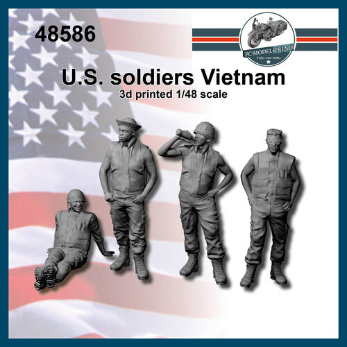 48586 Soldados USA Vietnam, escala 1/48.