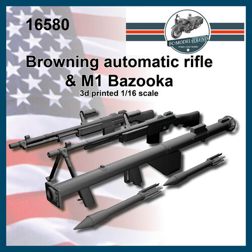 19580 Browning automatic rifle & M1 Bazooka, escala 1/16