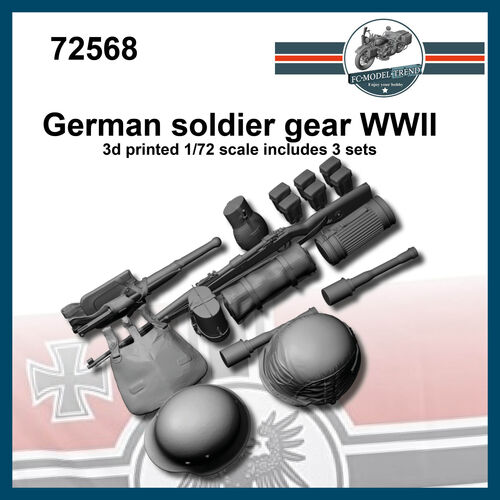 72568 Equipo soldado Wehrmacht WWII, escala 1/72.