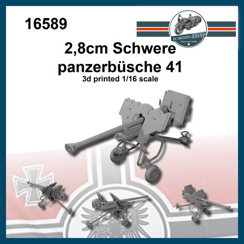 16589 2,8cm Panzerbsche 41, escala 1/16.