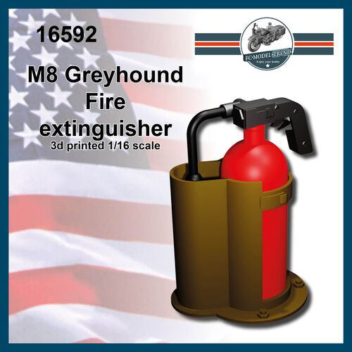 16592 M8 Greyhound extintor, escala 1/16.
