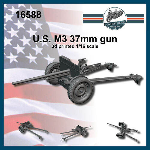 16588 Can M3 de 37mm USA, escala 1/16.