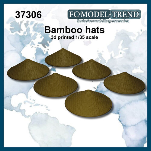 37306 Sombreros de bamb, escala 1/35.