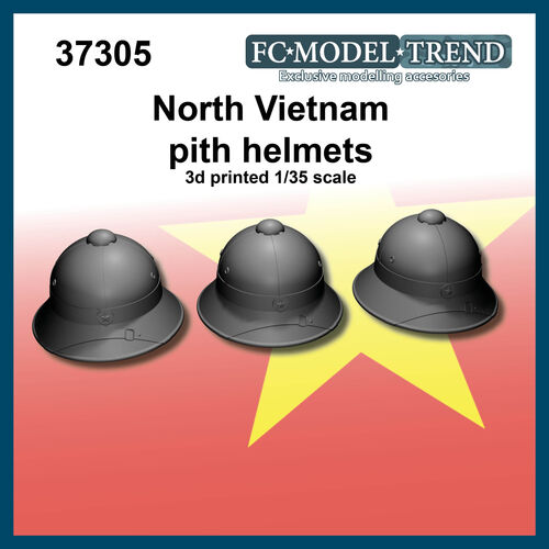 37305 North Vietnam helmets, 1/35 scale.