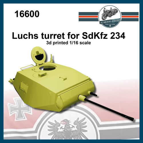 16600 Sd.Kfz 234 "Luchs"turret, escala 1/16.