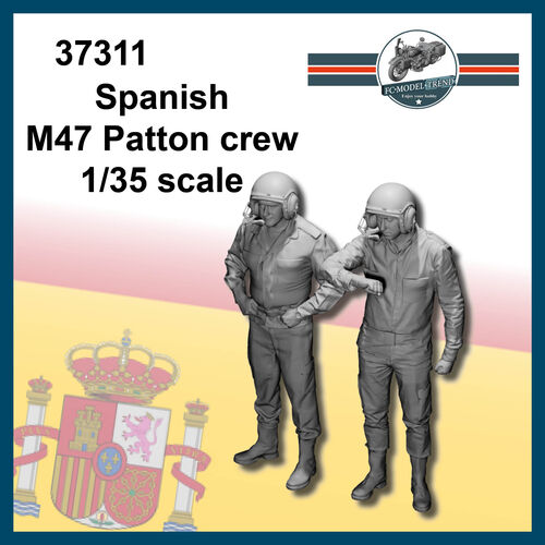 37311 Spanish M47 Patton crew, 1/35 scale.