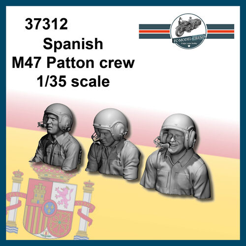 37312 Spanish M47 Patton crew, 1/35 scale.