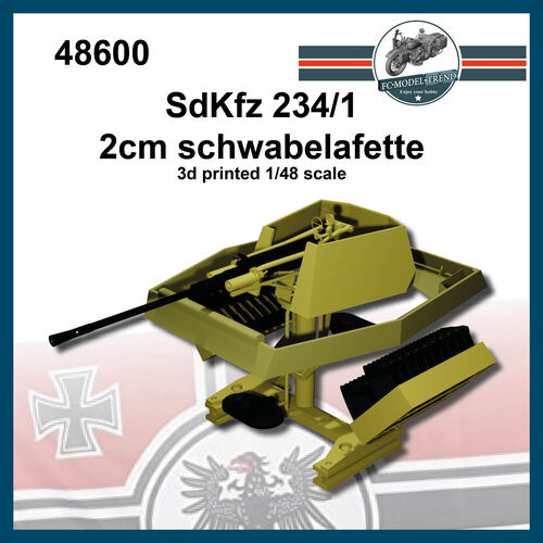 48600 SdKfz 234/1 Schwabelafette, escala 1/48.