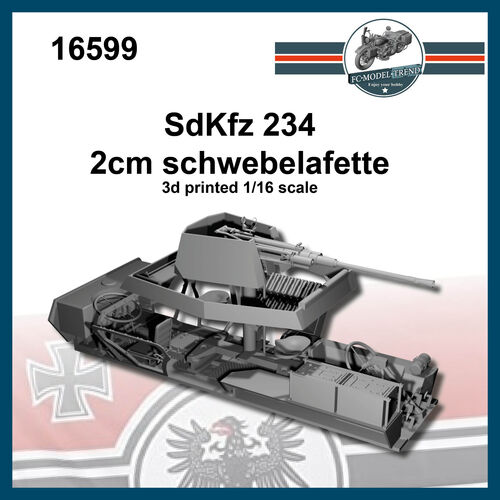 16599 SdKfz 234 Schwebelafette, 1/16 scale.