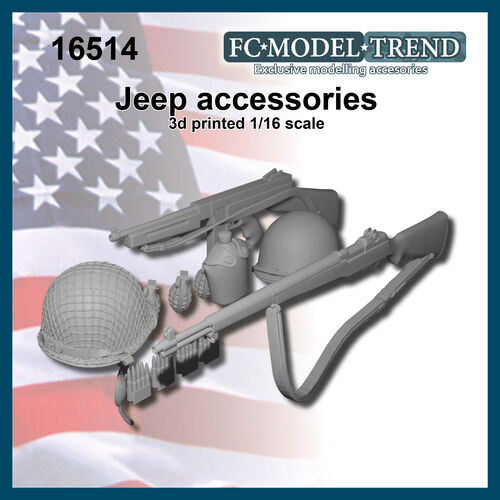 16514 Jeep accesorios, escala 1/16.