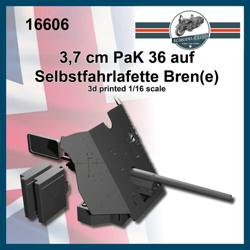 16606 3,7cm Pak 36 auf Selbsfahrlafette Bren, 1/16 scale.