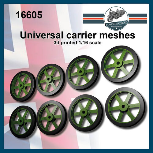 16607 Universal carrier wheels 1/16 scale.