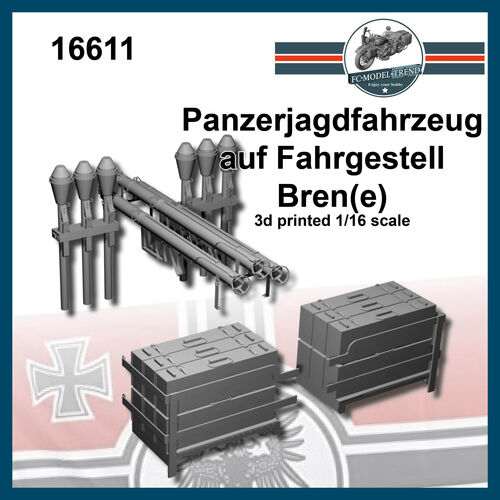 16611 Panzerjagdfahrzeug auf Fahrgestell Bren(e) escala 1/16