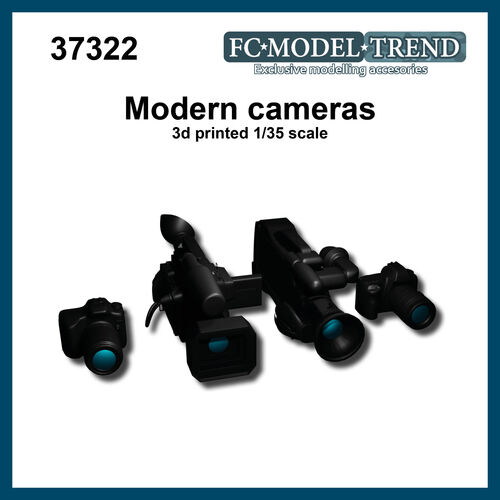 37322 Modern video and photo cameras, 1/35 scale.