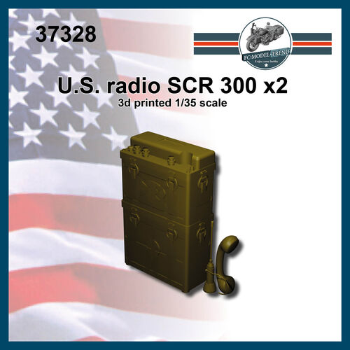 37328 US SCR 300 radio, 1/35 scale.