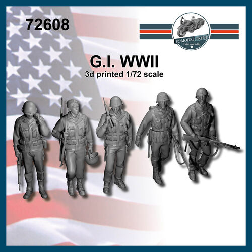 72608 Soldados USA WWII, escala 1/72.