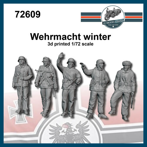 72609 Soldados alemanes invierno 1944, escala 1/72.