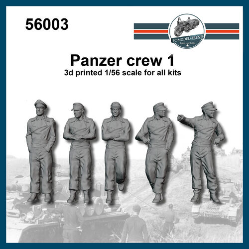 56003 German panzer crew  1/56 scale.