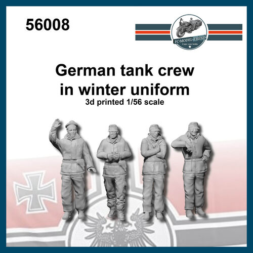 56008 German panzer crew winter, 1/56 scale.