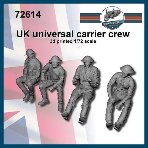 72614 Tripulación UK para Universal carrier, escala 1/72.