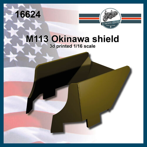 16624 Okinawa shield for M113,  1/16 scale.