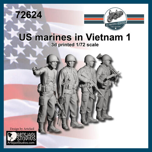 72624 US marines en Vietnam 1, escala 1/72.