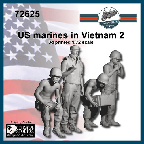 72625 US marines en Vietnam 2, escala 1/72.