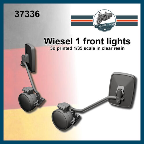 37336 Wiesel 1, front lights with mirrors, 1/35 scale.