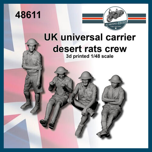 48611 UK universal carrier crew, 1/48 scale.