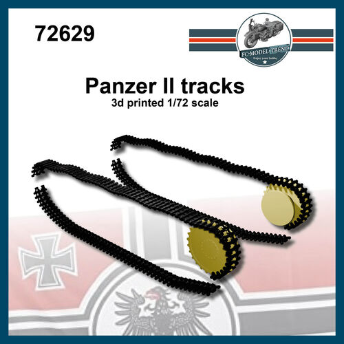 72629 Panzer II tracks, 1/72 scale.