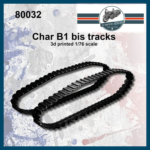 80032 Char B1 bis tracks, 1/76 scale.