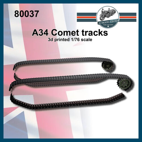 80037 A34 Comet tracks, 1/76 scale.